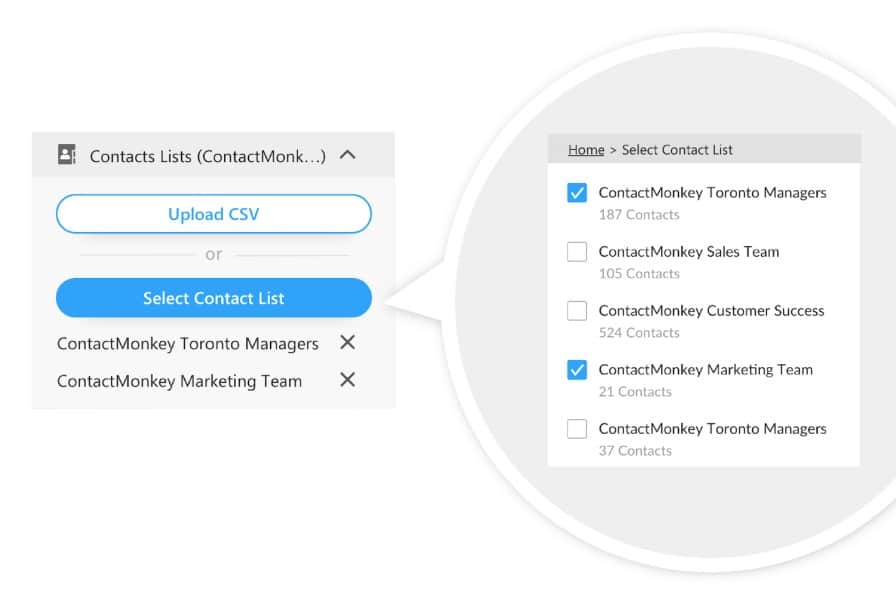 list management ContactMonkey